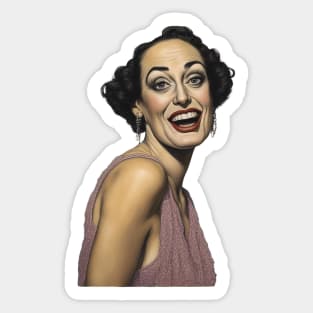 Joan Crawford painting. Sticker